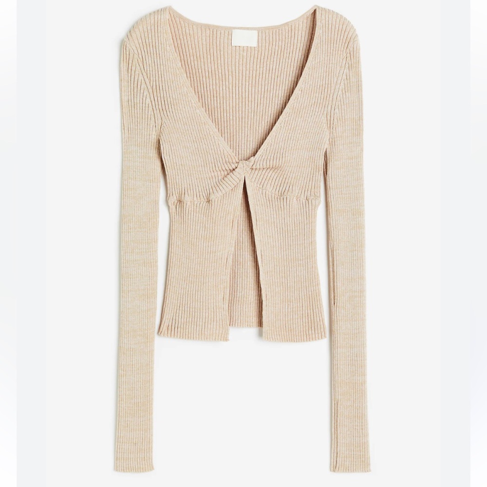 H&M Light Beige Knit Top